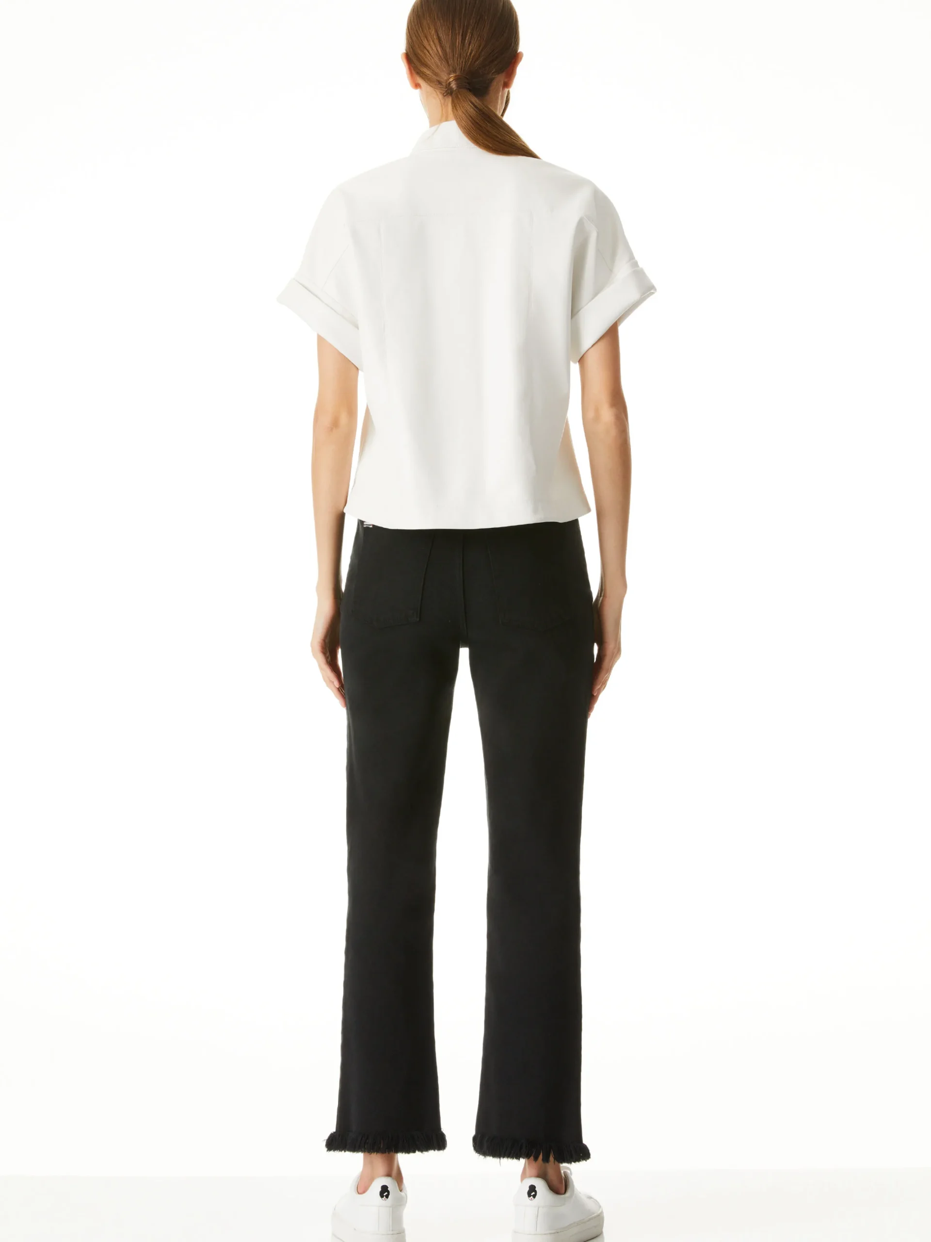 Alice and Olivia EDYTH VEGAN LEATHER BUTTON DOWN *FEATURED SHOPS | FEATURED SHOPS | CLOTHING