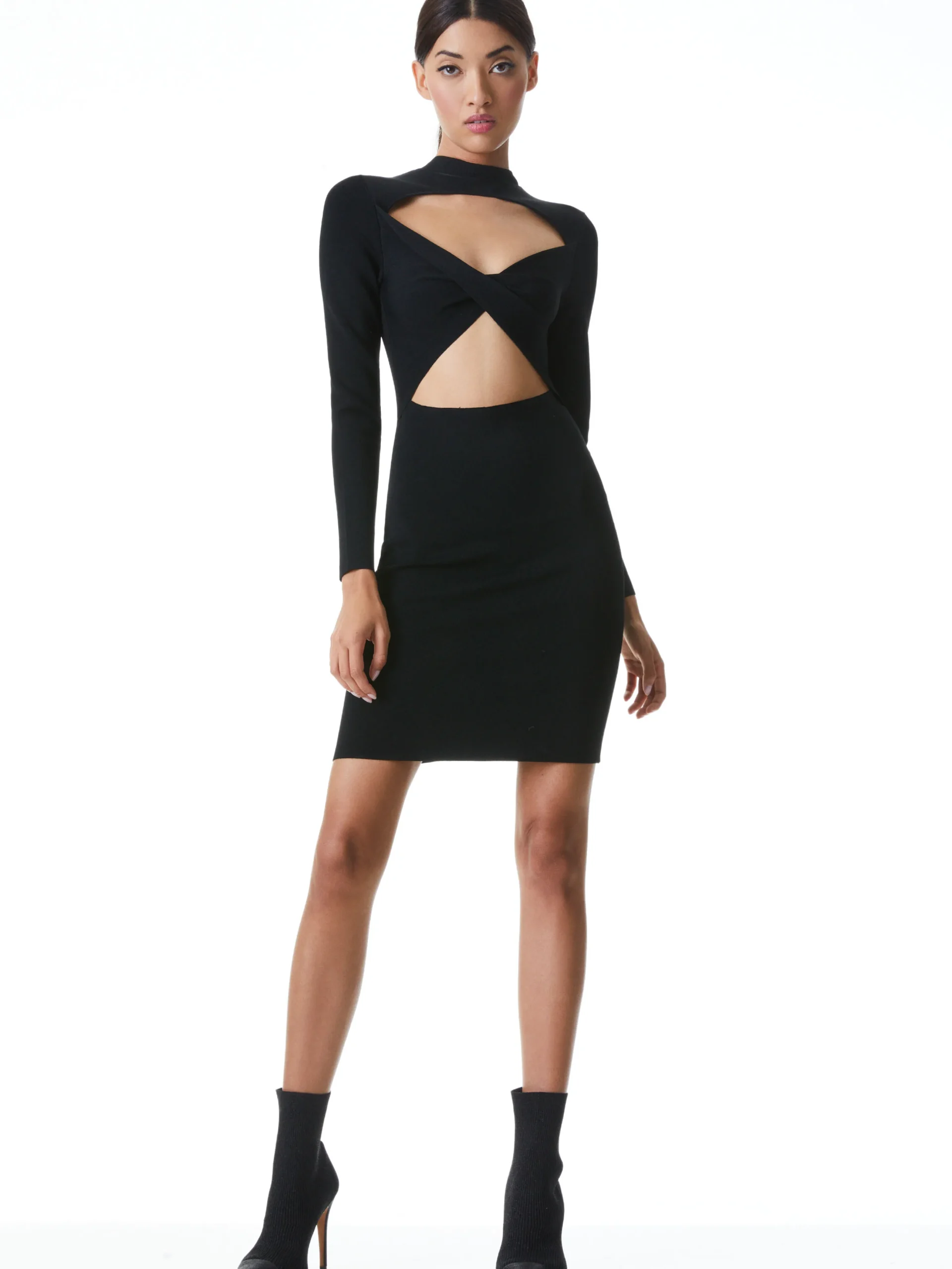 Alice and Olivia ESTELLE TWO WAY MINI DRESS BLACK*FEATURED SHOPS | DRESSES | CLOTHING
