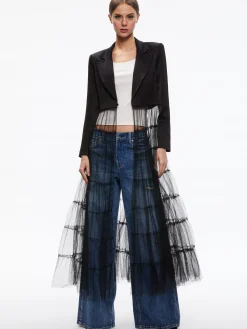 Alice and Olivia EVERLY TULLE BLAZER *FEATURED SHOPS | CLOTHING