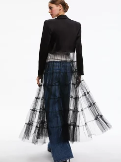 Alice and Olivia EVERLY TULLE BLAZER *FEATURED SHOPS | CLOTHING