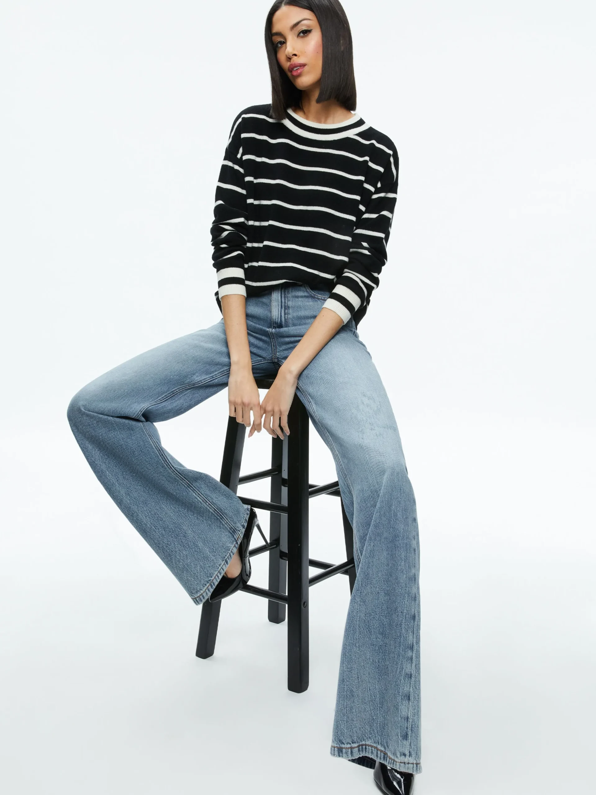 Alice and Olivia FILA CREWNECK PULLOVER *FEATURED SHOPS | CLOTHING