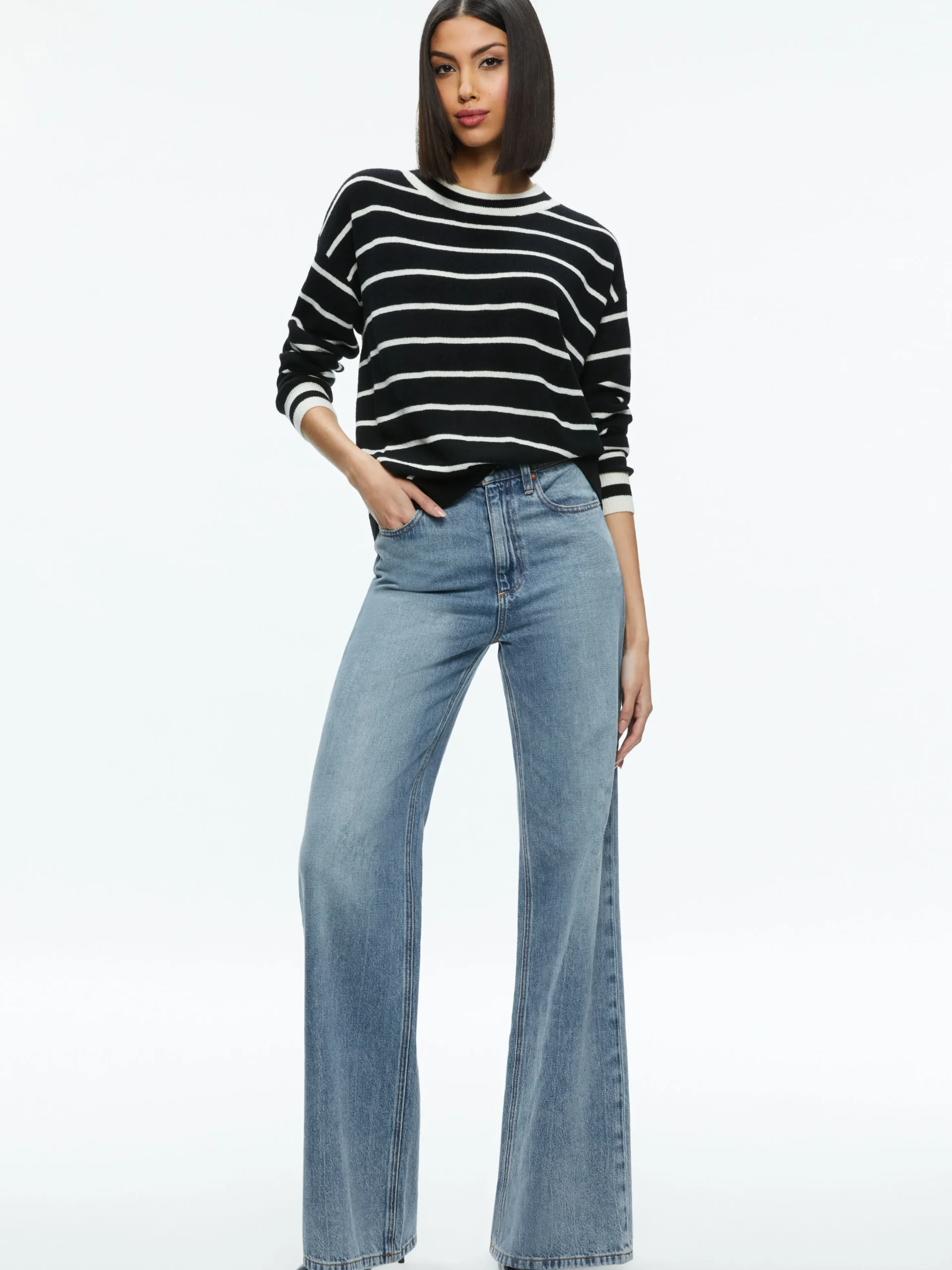 Alice and Olivia FILA CREWNECK PULLOVER *FEATURED SHOPS | CLOTHING