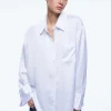 Alice and Olivia FINELY OVERSIZED BUTTON DOWN SHIRT *FEATURED SHOPS | CLOTHING