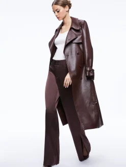 Alice and Olivia FINELY OVERSIZED BUTTON DOWN SHIRT + JC WIDE LEG SIDE SLIT PANT *CLOTHING