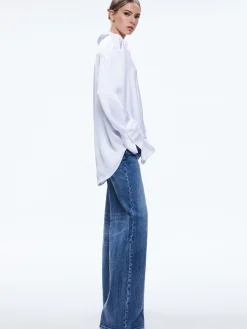 Alice and Olivia FINELY OVERSIZED BUTTON DOWN SHIRT *FEATURED SHOPS | CLOTHING