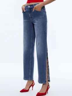 Alice and Olivia GAYLE EMBELLISHED SIDE JEAN *FEATURED SHOPS | CLOTHING | CLOTHING