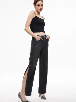 Alice and Olivia GAYLE EMBELLISHED SIDE JEAN *FEATURED SHOPS | CLOTHING | CLOTHING