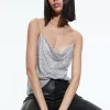 Alice and Olivia HARMON CRYSTAL CHAINMAIL SLIP TANK *FEATURED SHOPS | CLOTHING