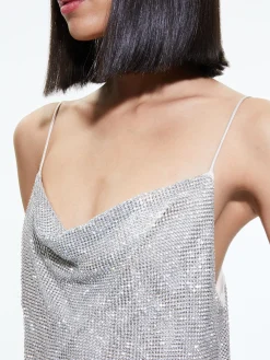Alice and Olivia HARMON CRYSTAL CHAINMAIL SLIP TANK *FEATURED SHOPS | CLOTHING