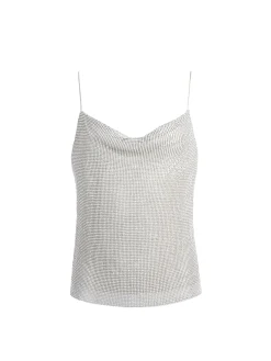 Alice and Olivia HARMON CRYSTAL CHAINMAIL SLIP TANK *FEATURED SHOPS | CLOTHING