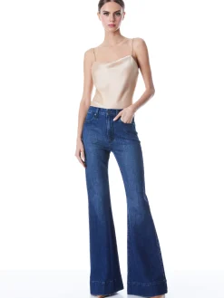 Alice and Olivia HARMON DRAPEY SLIP TANK *CLOTHING