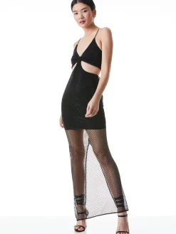 Alice and Olivia HAVANA EMBELLISHED CUT OUT DRESS *DRESSES | DRESSES | CLOTHING