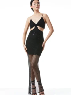 Alice and Olivia HAVANA EMBELLISHED CUT OUT DRESS *DRESSES | DRESSES | CLOTHING