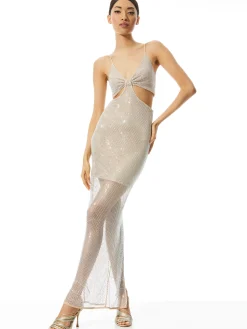 Alice and Olivia HAVANA EMBELLISHED CUT OUT DRESS *DRESSES | DRESSES | CLOTHING