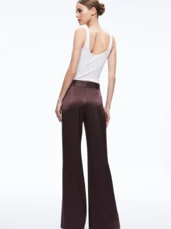 Alice and Olivia JC WIDE LEG SIDE SLIT PANT TOFFEE*FEATURED SHOPS | CLOTHING