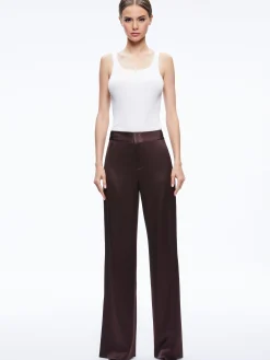 Alice and Olivia JC WIDE LEG SIDE SLIT PANT TOFFEE*FEATURED SHOPS | CLOTHING
