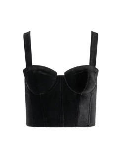Alice and Olivia JEANNA BUSTIER TOP BLACK*CLOTHING