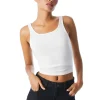 Alice and Olivia JEMI RIBBED TANK OFF WHITE*CLOTHING