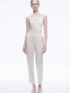 Alice and Olivia JESSIE SLIM PANT CHAMPAGNE*CLOTHING