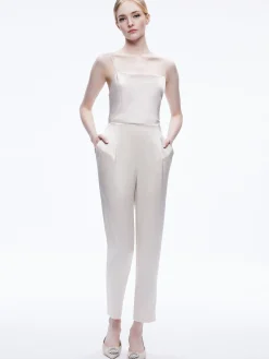 Alice and Olivia JESSIE SLIM PANT CHAMPAGNE*CLOTHING