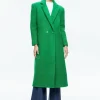 Alice and Olivia JIMMY OVERSIZED COAT WITH LONG LAPEL LIGHT EMERALD*FEATURED SHOPS | CLOTHING
