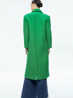 Alice and Olivia JIMMY OVERSIZED COAT WITH LONG LAPEL LIGHT EMERALD*FEATURED SHOPS | CLOTHING