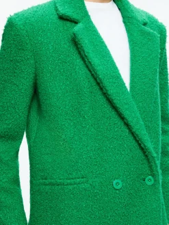 Alice and Olivia JIMMY OVERSIZED COAT WITH LONG LAPEL LIGHT EMERALD*FEATURED SHOPS | CLOTHING