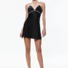 Alice and Olivia JULIENNE EMBELLISHED V-NECK MINI DRESS *DRESSES | DRESSES | CLOTHING