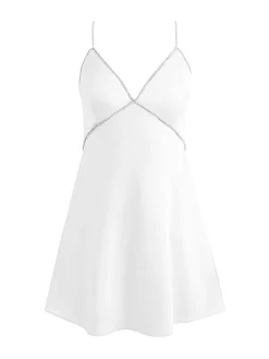 Alice and Olivia JULIENNE EMBELLISHED V-NECK MINI DRESS *DRESSES | DRESSES | CLOTHING
