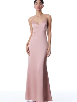 Alice and Olivia JULIETTA MAXI SLIP DRESS BURNT ROSE*FEATURED SHOPS | DRESSES | CLOTHING