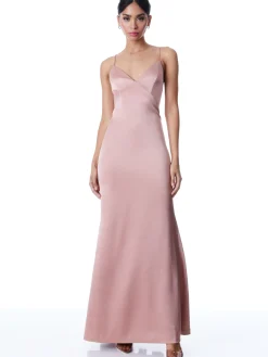 Alice and Olivia JULIETTA MAXI SLIP DRESS BURNT ROSE*FEATURED SHOPS | DRESSES | CLOTHING
