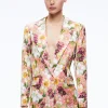 Alice and Olivia JUSTIN ROLLED CUFF BLAZER JUNIPER FLORAL ROSE*CLOTHING | CLOTHING