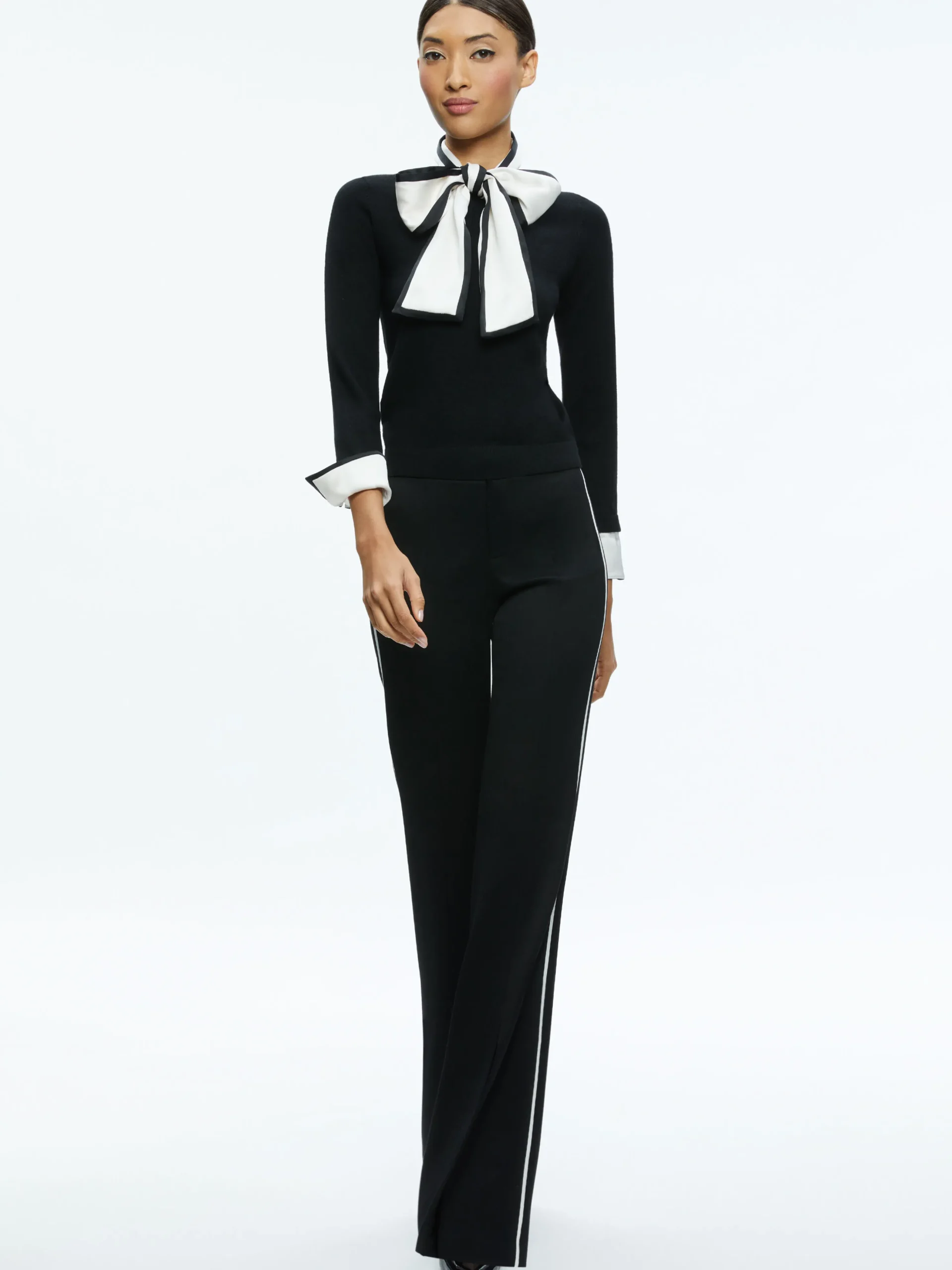 Alice and Olivia JUSTINA PULLOVER BLACK COMBO*FEATURED SHOPS | FEATURED SHOPS | CLOTHING