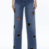 Alice and Olivia KARRIE EMBELLISHED HEART JEAN TRUE BLUES DARK*FEATURED SHOPS | FEATURED SHOPS | CLOTHING | CLOTHING
