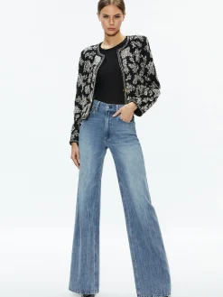 Alice and Olivia KIDMAN EMBELLISHED JACKET BLACK*CLOTHING