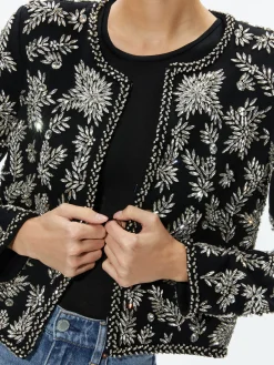 Alice and Olivia KIDMAN EMBELLISHED JACKET BLACK*CLOTHING