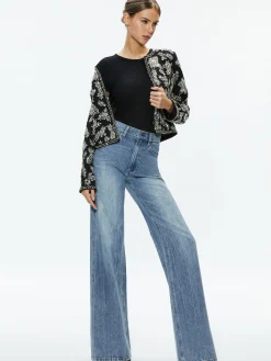 Alice and Olivia KIDMAN EMBELLISHED JACKET BLACK*CLOTHING