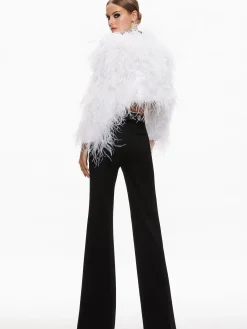 Alice and Olivia KIDMAN FEATHER JACKET *CLOTHING