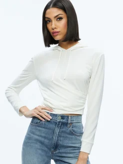 Alice and Olivia KIRK WRAP FRONT HOODIE *FEATURED SHOPS | CLOTHING