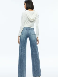 Alice and Olivia KIRK WRAP FRONT HOODIE *FEATURED SHOPS | CLOTHING