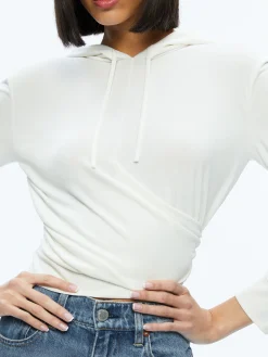 Alice and Olivia KIRK WRAP FRONT HOODIE *FEATURED SHOPS | CLOTHING