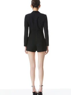 Alice and Olivia KYRIE TUXEDO SKORT ROMPER BLACK*FEATURED SHOPS | FEATURED SHOPS | CLOTHING