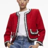 Alice and Olivia LANDON TWEED CROPPED JACKET + RUBI TWEED MINI SKIRT *CLOTHING