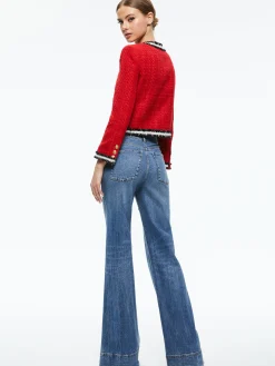 Alice and Olivia LANDON TWEED CROPPED JACKET + RUBI TWEED MINI SKIRT *CLOTHING