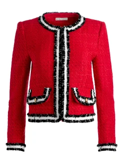 Alice and Olivia LANDON TWEED CROPPED JACKET + RUBI TWEED MINI SKIRT *CLOTHING