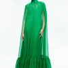Alice and Olivia LANELLE MAXI CAPE DRESS LIGHT EMERALD*FEATURED SHOPS | DRESSES | DRESSES | CLOTHING