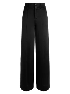 Alice and Olivia LEONE CROPPED WRAP BLAZER + MAME HIGH RISE WIDE LEG PANT *CLOTHING