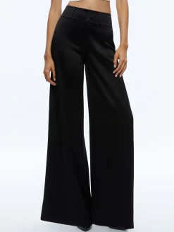 Alice and Olivia LEONE CROPPED WRAP BLAZER + MAME HIGH RISE WIDE LEG PANT *CLOTHING