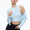 Alice and Olivia LIDELL CROPPED ZIP UP HOODIE + AMITY SLEEVELESS CROPPED TANK *CLOTHING