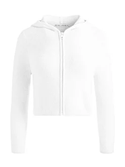 Alice and Olivia LIDELL CROPPED ZIP UP HOODIE *CLOTHING | CLOTHING